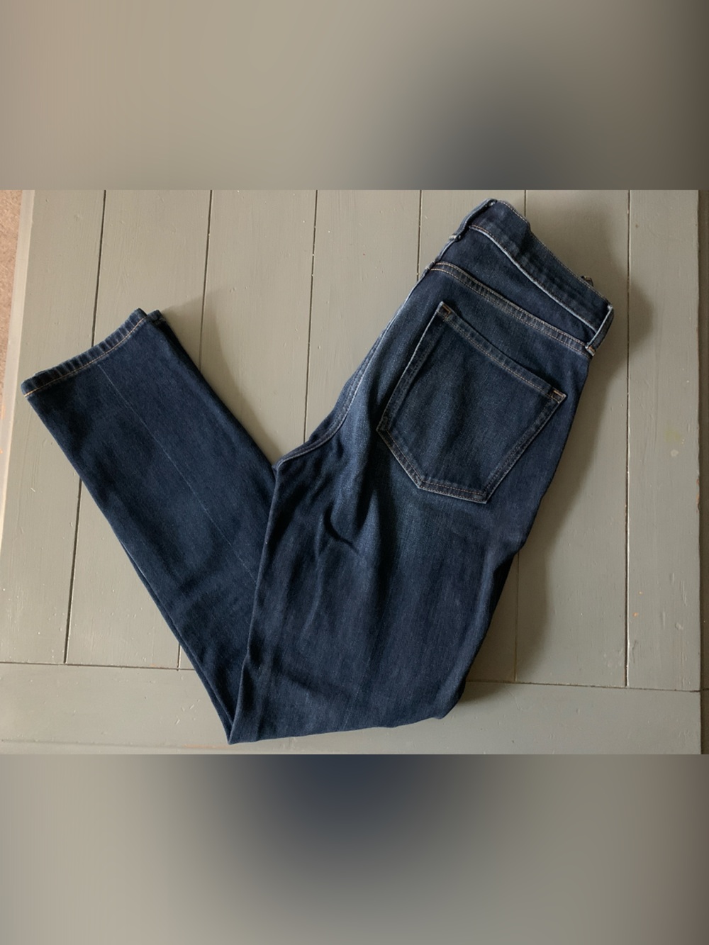 Banana Republic Premium Denim High Rise Slim Dark Wash Size 28
